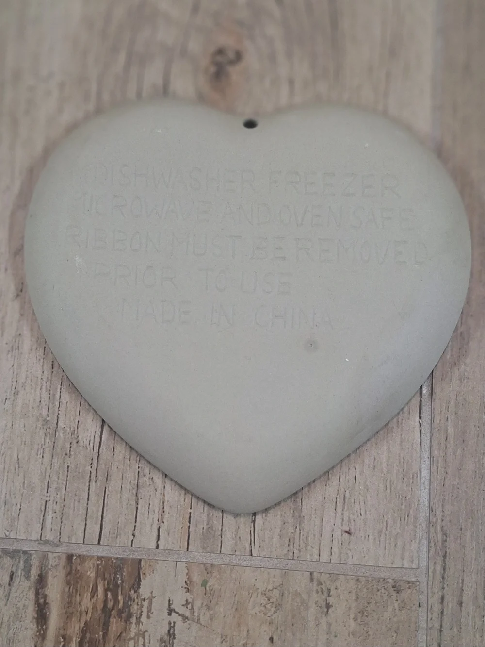 Vintage Heart Stoneware Shortbread Cookie Mold/Floral Butter Cookie Press